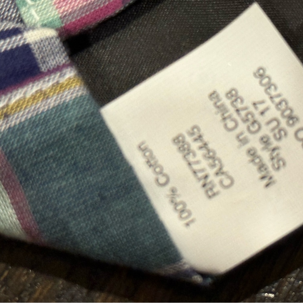 New Crewcuts by J. Crew Patch Madras Plaid Boy’s Tie - Picture 4 of 4